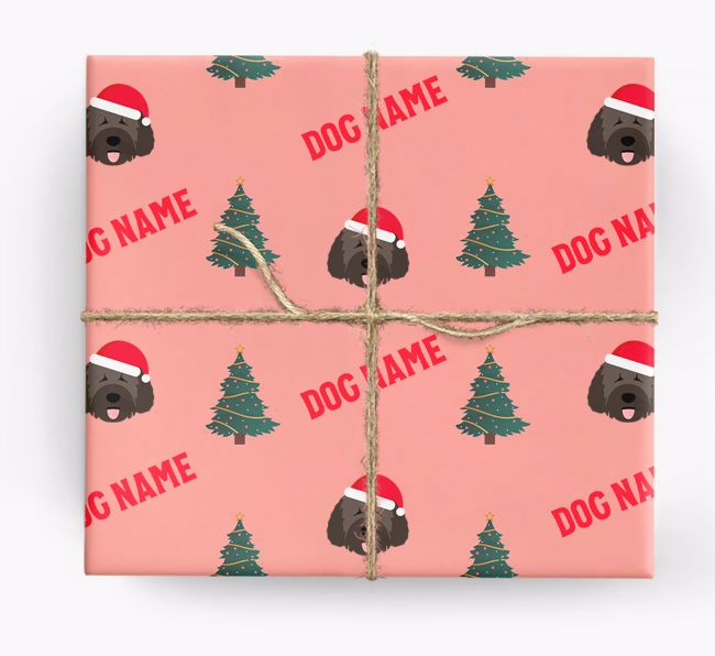 Icons & Trees: Personalized {breedFullName} Wrapping Paper